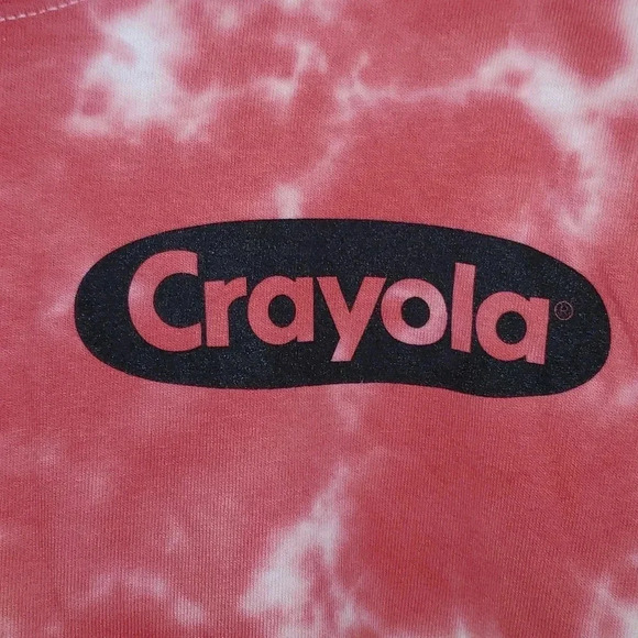 CRAYON LONG SLEEVE CROP TOPGRAPHIC PRINTCREW NECK - Picture 6 of 11